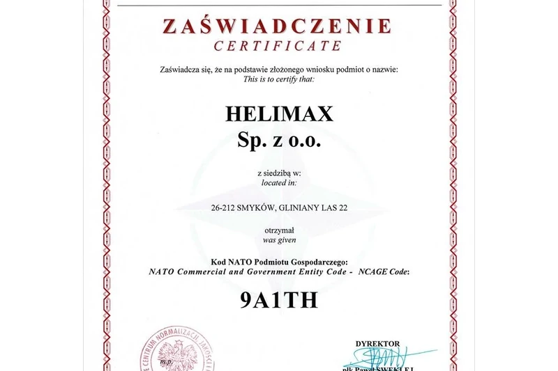 Nato certyfikat